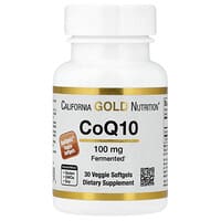 California Gold Nutrition, Коэнзим Q10, 100 мг, 30 растительных капсул