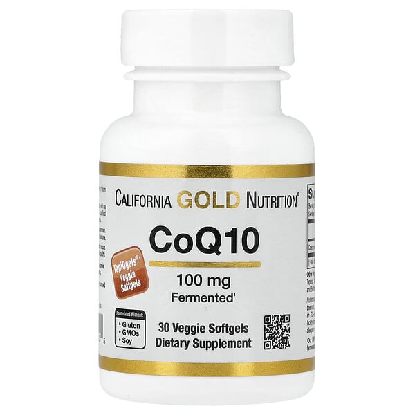 California Gold Nutrition, 輔酶 Q10 素食軟膠囊，100 毫克，30 粒裝