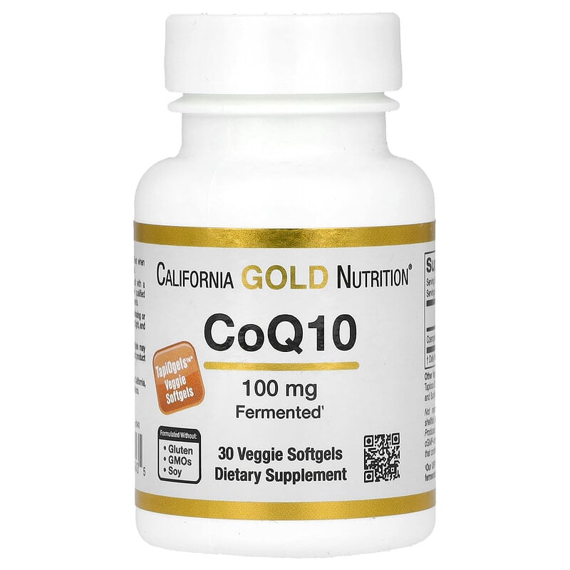 CoQ10（コエンザイムQ10）、100mg、植物性ソフトジェル30粒