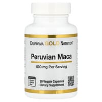 California Gold Nutrition, Maca peruana, 500 mg, 90 cápsulas vegetales