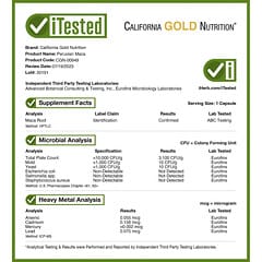 California Gold Nutrition, Peruvian Maca, 500 mg, 90 Veggie Capsules