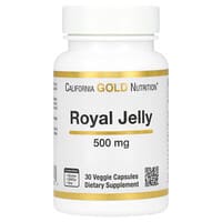 California Gold Nutrition, Jalea real, 500 mg, 30 cápsulas vegetales