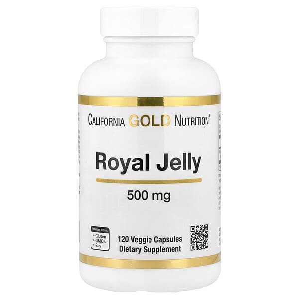 California Gold Nutrition, Royal Jelly, 500 mg, 120 Veggie Capsules — product photo 1