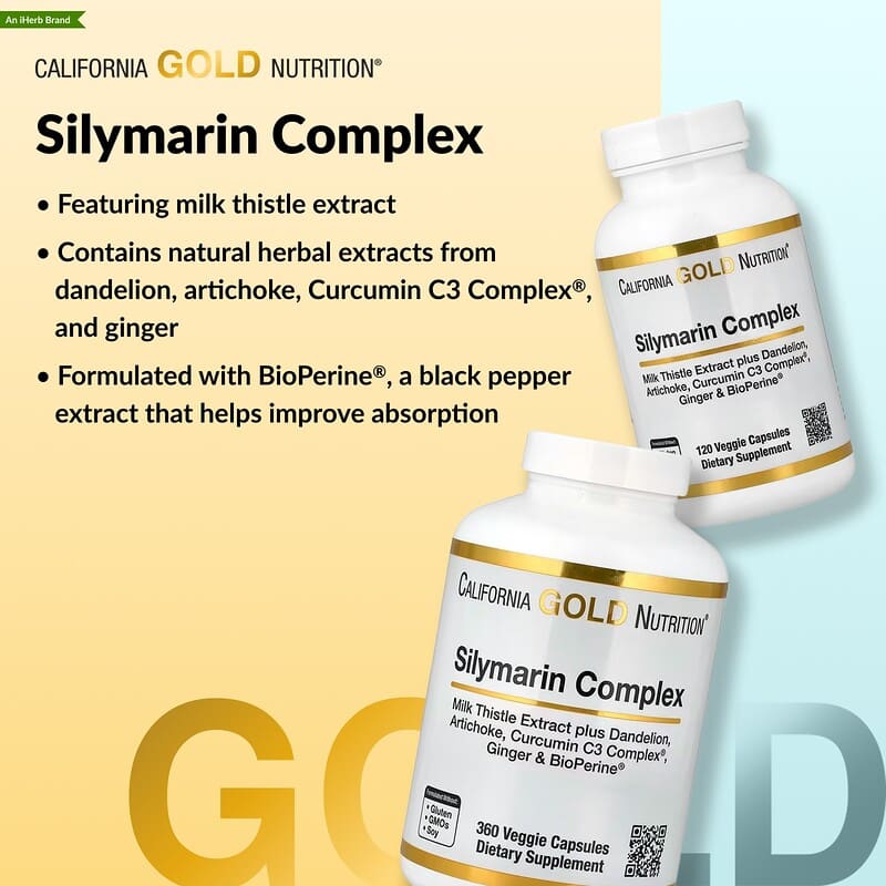CGN Silymarin Complex 120 Caps - BioPerine Inside | iHerb CGN Silymarin Complex 120 Caps - BioPerine Inside | iHerb