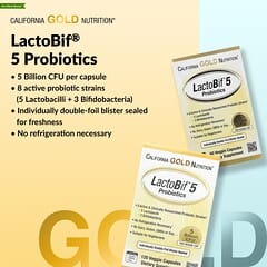California Gold Nutrition, LactoBif  5 Probiotics, 5 Billion CFU