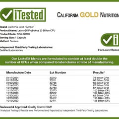 California Gold Nutrition, LactoBif 30, пробиотики, 30 млрд КОЕ, 60 растительных капсул