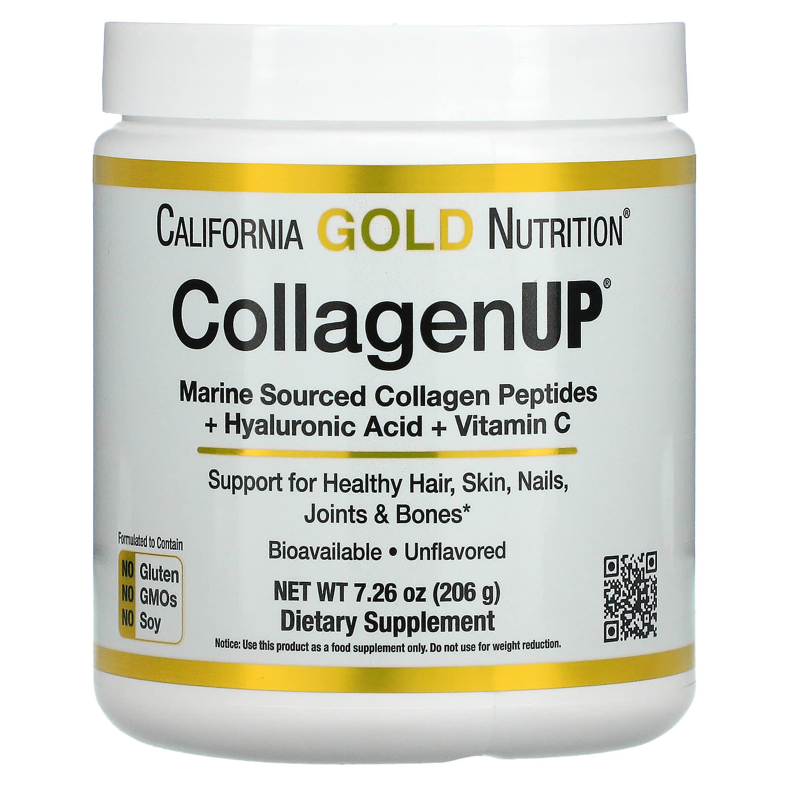 California Gold Nutrition, CollagenUP、プレーン、206g（7.26オンス）