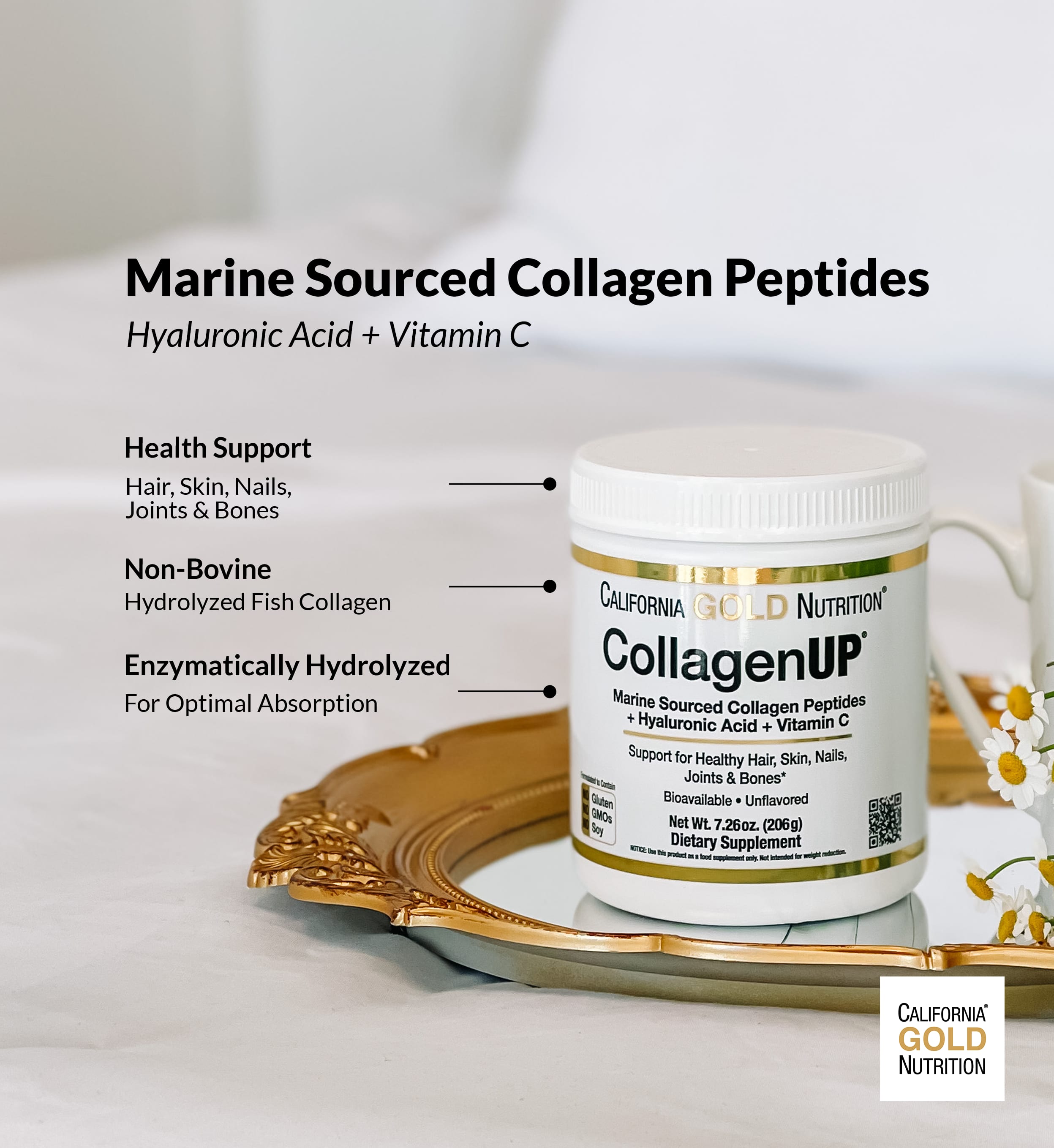 California Gold Nutrition, CollagenUP, Hydrolyzed Marine Collagen ...