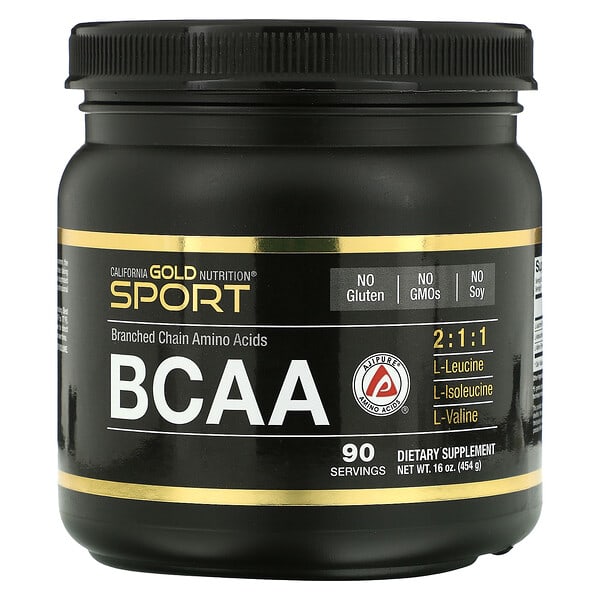 California Gold Nutrition, BCAA, AjiPure® Branched Chain Amino Acids, 16 oz (454 g)