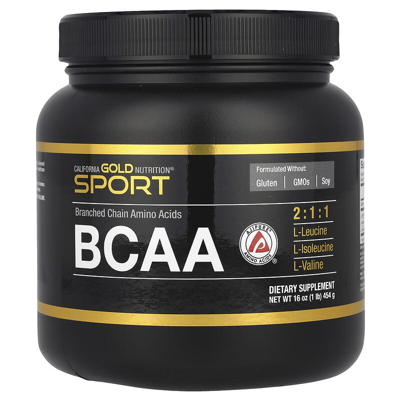 スポーツ、BCAA（分岐鎖アミノ酸）パウダー、AjiPure®（アジピュア）、分岐鎖アミノ酸、454g（1ポンド）