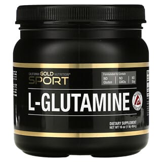 California Gold Nutrition, L-글루타민 분말, AjiPure, 글루텐 무함유, 454g(16 oz)