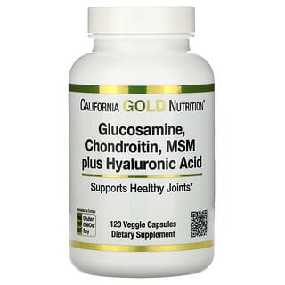 California Gold Nutrition, グルコサミン、コンドロイチン、MSM＋ヒアルロン酸、ベジカプセル120粒