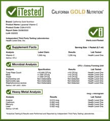 California Gold Nutrition, リポソームビタミンC、1,000mg、30袋、各6ml（0.2液量オンス）