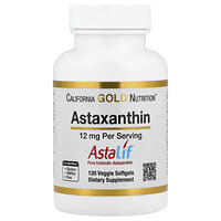 California Gold Nutrition, Astalif®, Astaxanthine pure d'Islande, 12 mg, 120 capsules à enveloppe molle végétales