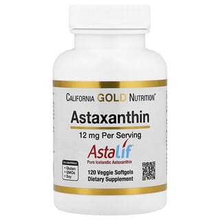 كاليفورنيا غولد نيوتريشن‏, أستازانتين، Astalif®‎ أيسلندي نقي، 12 ملجم، 120 كبسولة هلامية نباتية