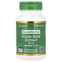 California Gold Nutrition, EuroHerbs®, Extracto de raíz de ortiga, Calidad Euromed, 250 mg, 60 cápsulas vegetales