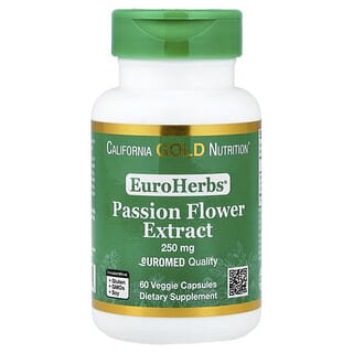 California Gold Nutrition, EuroHerbs™, 시계꽃 추출물, Euromed 품질, 250mg, 베지 캡슐 60정