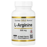 California Gold Nutrition, L-Arginine, 500 mg , 60 Veggie Capsules
