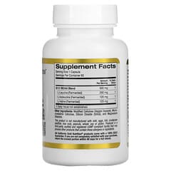 California Gold Nutrition, BCAA、AjiPure®（アジピュア）分岐鎖アミノ酸、500mg、植物性カプセル60粒
