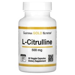 California Gold Nutrition, L-Citrulline, Kyowa Hakko, 500 mg, 60 Veggie Capsules
