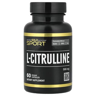 California Gold Nutrition（カリフォルニアゴールドニュートリション）, スポーツ、L-シトルリン、Kyowa Hakko（協和発酵）、500mg、ベジカプセル60粒