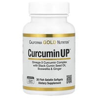 California Gold Nutrition, CurcuminUP™ 鱼明胶软胶囊，含 Omega-3 姜黄素复合物、黑种草籽油、乳香和生姜，30 粒