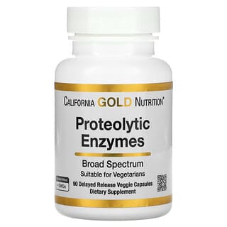 California Gold Nutrition, Proteolytic Enzymes, 90 Delayed Release Veggie Capsules
