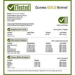 California Gold Nutrition, 酵素、広域スペクトル、ベジカプセル90粒