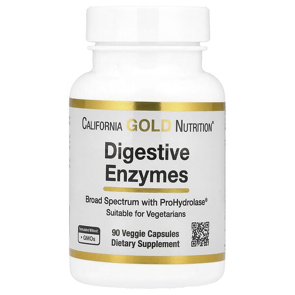 California Gold Nutrition, Digestive Enzymes, 90 Veggie Capsules