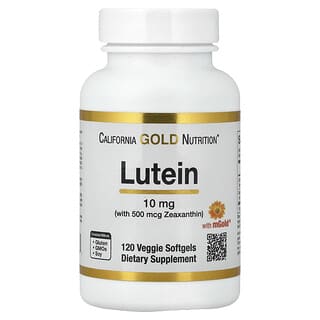 California Gold Nutrition, Lutein se zeaxanthinem z extraktu z měsíčku lékařského, 120 rostlinných gelových kapslí