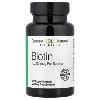 Norland California Gold Nutrition, Biotin, 10,000 mcg, 90 Veggie Softgels supplement Uganda UGX 10000