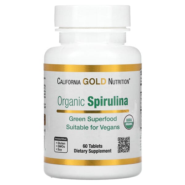 Organic Spirulina, 500 mg, 60 Tablets