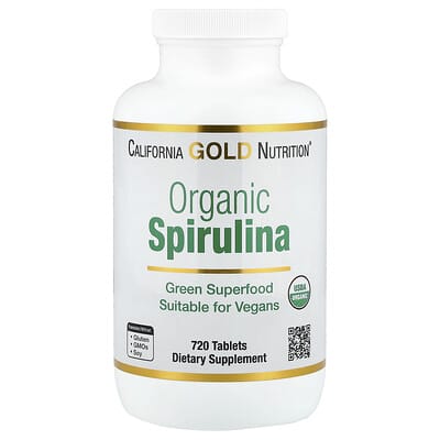 California Gold Nutrition, Organic Spirulina, 720 Tablets