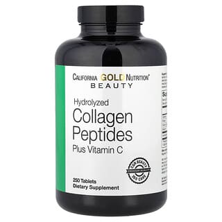 California Gold Nutrition, Hydrolyzed Collagen Peptides, Type I & III, and Vitamin C, 250 Tablets