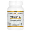 Vitamina D3, 50 mcg (2000 UI), 90 cápsulas blandas de gelatina de pescado