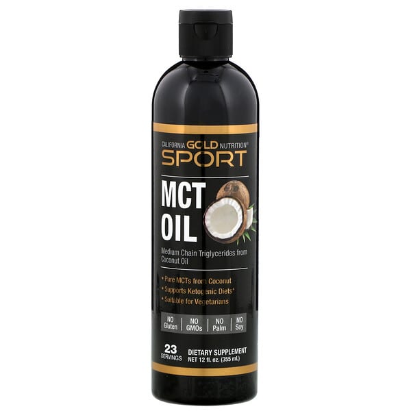 California Gold Nutrition, MCTオイル ココナッツオイル由来 12液量オンス (355ml)