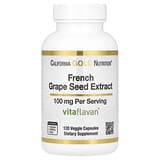 California Gold Nutrition, French Grape Seed Extract, Vitaflavan®, 100 mg, 120 Veggie Capsules