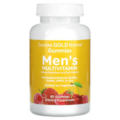 California Gold Nutrition, Men’s Multi Vitamin Gummies, No Gelatin, No Gluten, Mixed Berry and Fruit Flavor, 90 Gummies