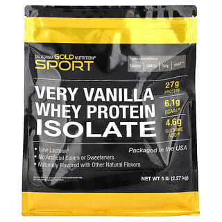 California Gold Nutrition, Very Vanilla Whey Protein Isolate, Molkenproteinisolat mit Vanillegeschmack, 2,27 kg (5 lbs.)