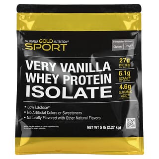 California Gold Nutrition, Isolat de protéines de lactosérum, Saveur vanille, 2,27 kg