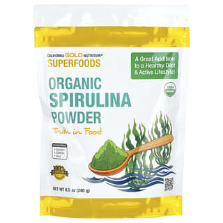 California Gold Nutrition, Superalimentos, Pó de Espirulina Orgânico, 240 g (8,5 oz)