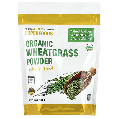 California Gold Nutrition, SuperFood, Organic Wheatgrass Powder, 8.5 oz (240 g)