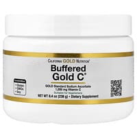 California Gold Nutrition, Gold C, Vitamina C regulada y no ácida en polvo, Ascorbato de sodio, 238 g (8,4 oz)