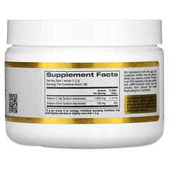 California Gold Nutrition, Gold C, Vitamina C regulada no ácida en polvo, Ascorbato de sodio, 238 g (8,40 oz)
