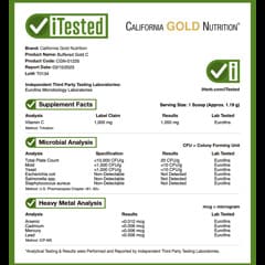California Gold Nutrition, Buffered Gold C, некислий буферізований вітамін C у вигляді порошку, аскорбат натрію, 238 г (8,40 унції)