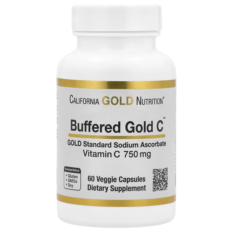 Buffered Gold C（バッファードゴールドC）、ゴールドスタンダードのアスコルビン酸ナトリウム（ビタミンC）、750mg、