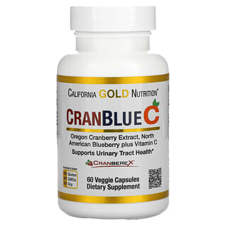 California Gold Nutrition, CranBlueC（クランブルーC）、クランベリー、ブルーベリー、ビタミンC、ベジカプセル60粒