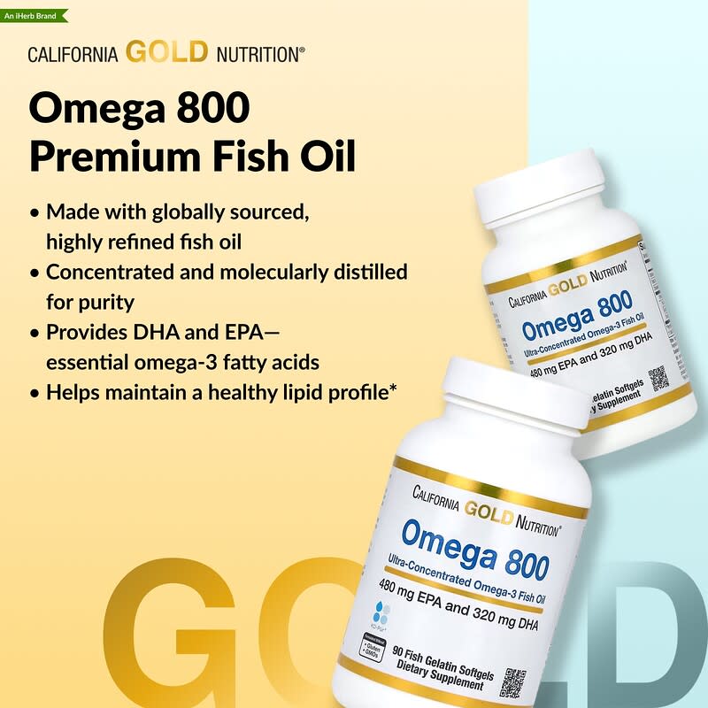 California Gold Nutrition, Omega 800, 30 Softgels | iHerb