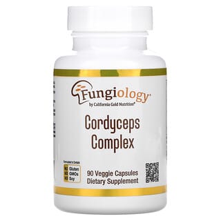 California Gold Nutrition, Fungiology, комплекс с кордицепсом, 90 растительных капсул