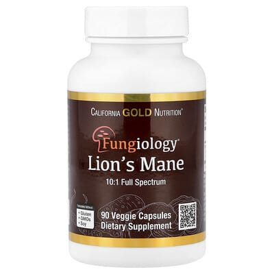 California Gold Nutrition, Organic Lion's Mane, 90 Veggie Capsules